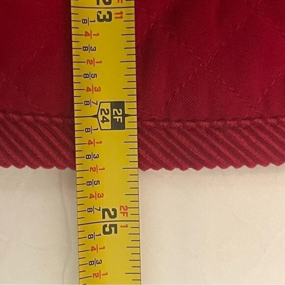 Talbots Red Quilted CottageCore Casual Feminine Jacket NWOT Size S - Picture 10 of 10